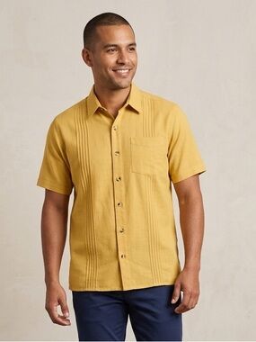 Simple blanket shirt with sport collar from Oaxaca.